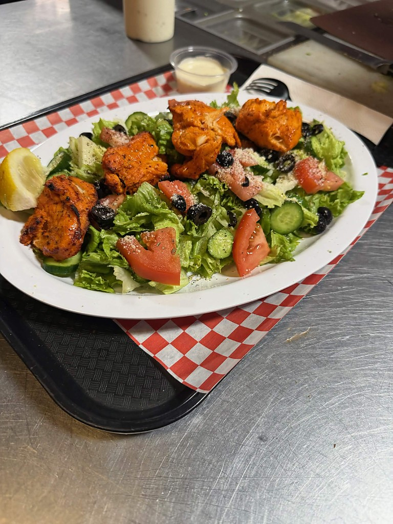 Grilled chicken salad from Corleone Pizza